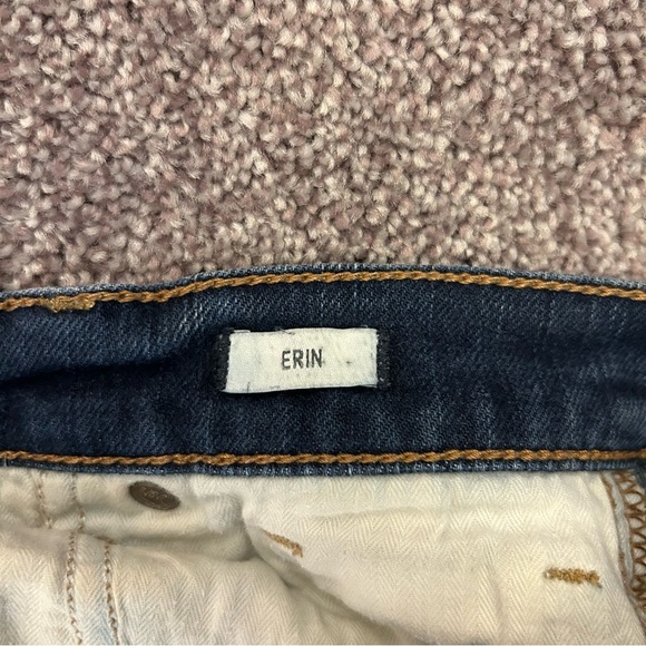 Abercrombie & Fitch Women's Erin Jeans Size 0 S Blue Distressed Skinny Low Rise - Picture 13 of 14
